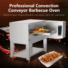 IT-CBO-E1 IT-CBO-E2 Electric Single Double Conveyor Barbecue Oven Commercial Belt Tunnel Oven
