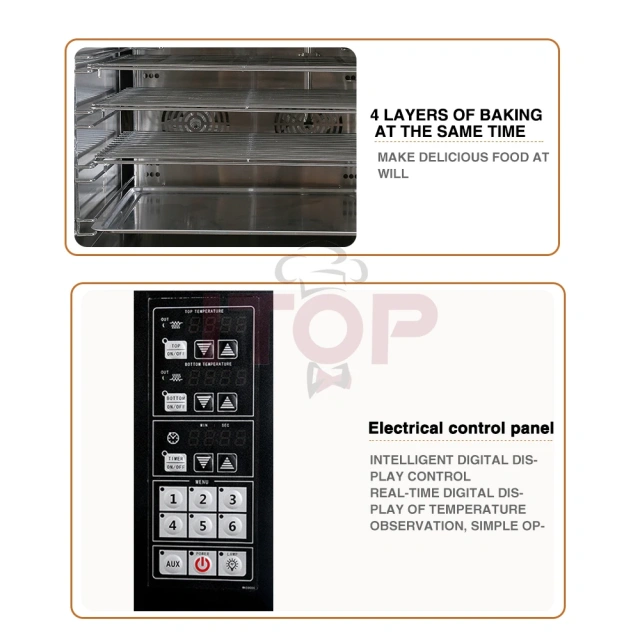 IT-CO-4A Hot Air Home Bakery Oven 4 Layers Electric Convection Baking Oven