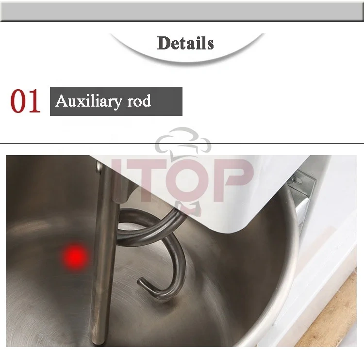 HS20 HS30 HS40 HS50 HS60 Double Speed Commercial Spiral Dough Mixer Electric Dough Kneading Machine