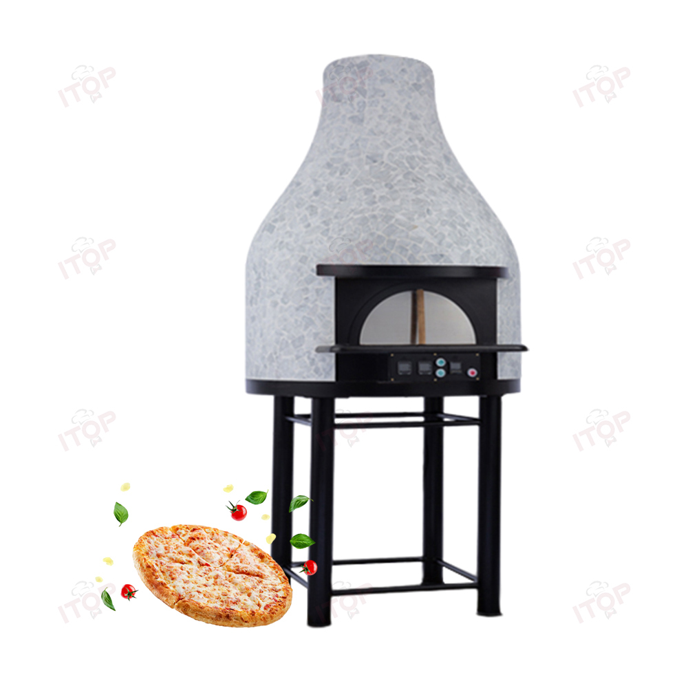 IT-YPO-780V Italian Professional Napoli Oven With Mosaic Commercial Electric Brick Pizza Oven