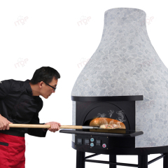 IT-YPO-780V Italian Professional Napoli Oven With Mosaic Commercial Electric Brick Pizza Oven