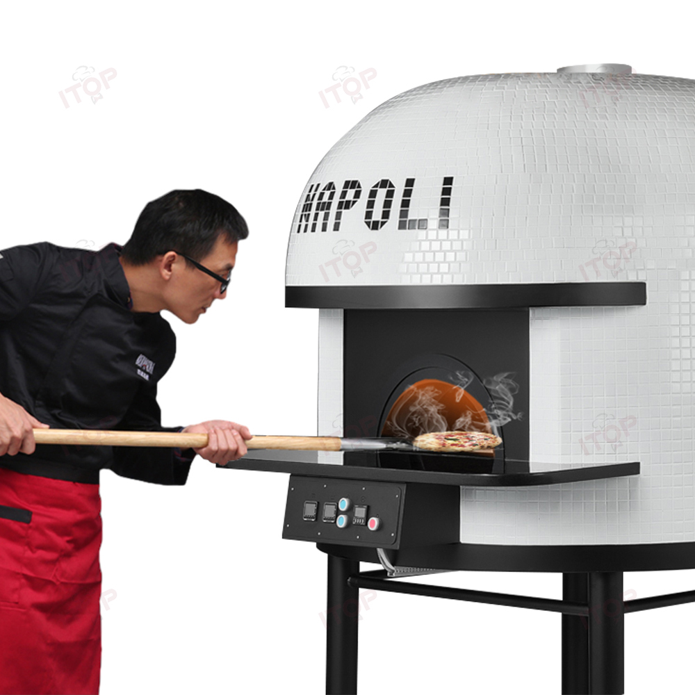 IT-YPO-1500W Commercial Heavy Duty Stone Pizza Oven Italian Electric Pizza Baking Stone Oven