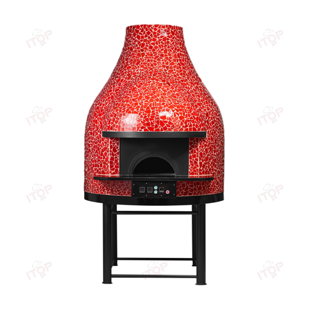 IT-YPO-1500R 600℃ Degree High Temperature Baking Italian Mosaic Electric Kiln Pizza Oven