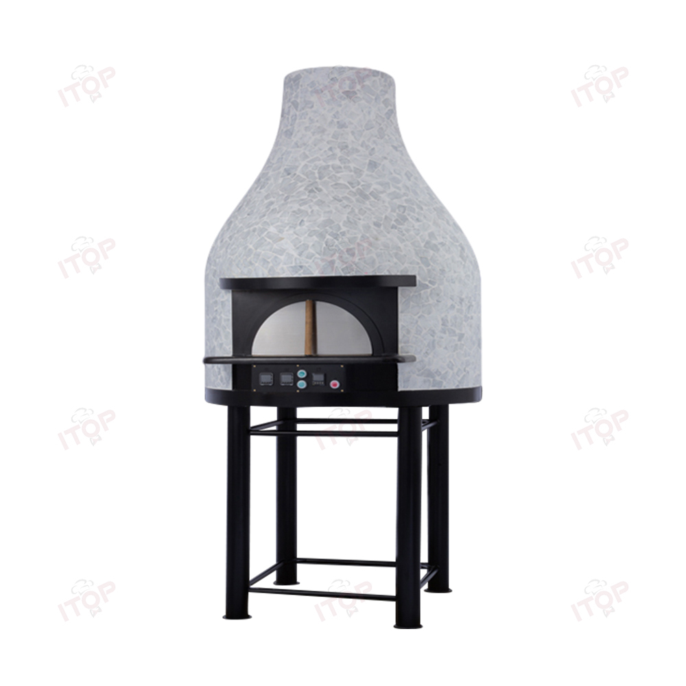IT-YPO-780V Italian Professional Napoli Oven With Mosaic Commercial Electric Brick Pizza Oven