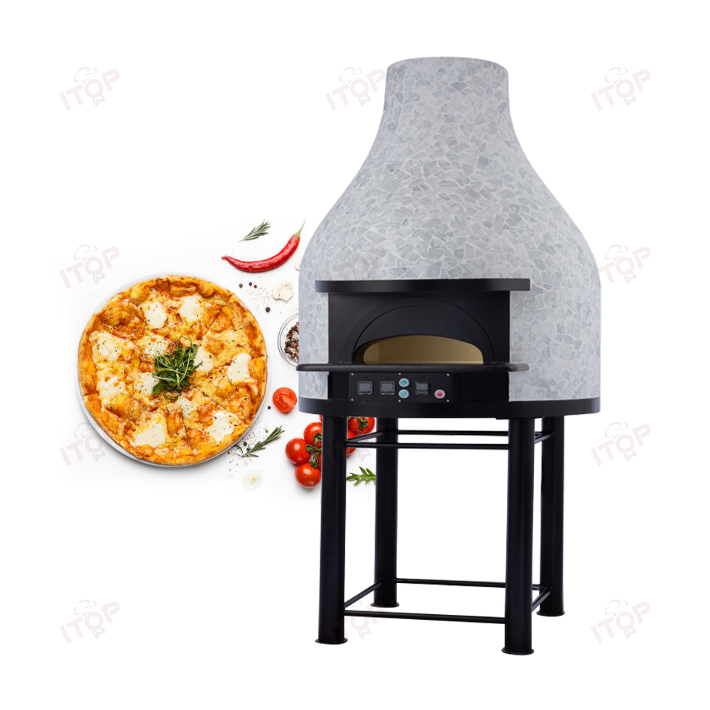 IT-YPO-780V Italian Professional Napoli Oven With Mosaic Commercial Electric Brick Pizza Oven
