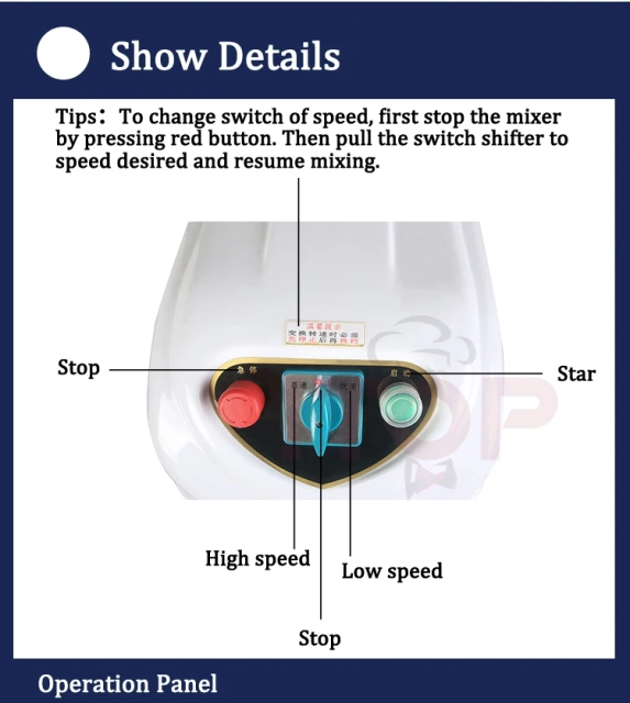 Double Speed Double Action Industrial Automatic 20L-60L Flour Mixer Bread Dough Kneading Machine