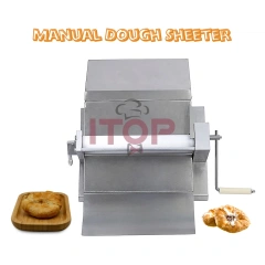 IT-MSP-16 Commercial Table Top Manual Croissant Bread Dough Sheeter Machine Fondant Presser