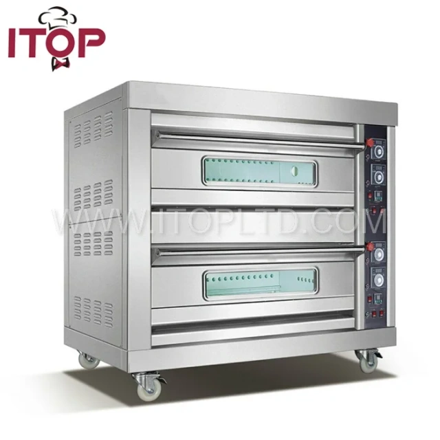 Large Capacity Commercial Bakery Equipment Decks Oven Trays