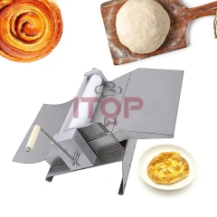 IT-MSP-16 Commercial Table Top Manual Croissant Bread Dough Sheeter Machine Fondant Presser