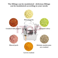 High Yield Dumpling Making Machine 7-40g/pc Samosa Making Machine Commercial Steamed Bun Momo Making Machine