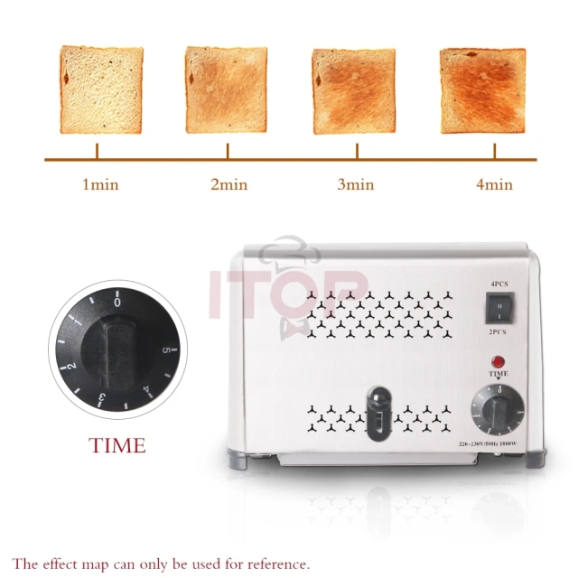 J-ST-4 Commercial Electric Stainless Steel Pop Up 4 Slices Bread Toaster Machine