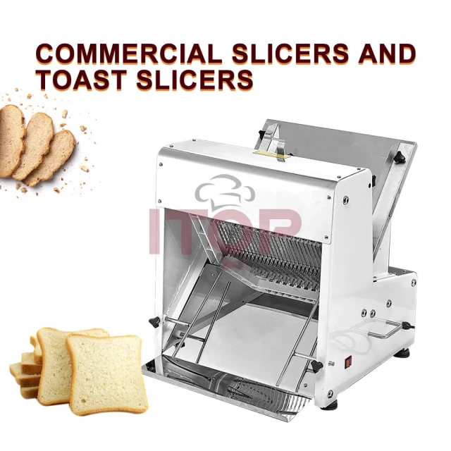 IT-BS25 IT-BS31 IT-BS39 IT-BS53 Commercial Electric Toast Cutter Bread Slicer Loaf Cutting Machine For 25/31/39/53 Slices