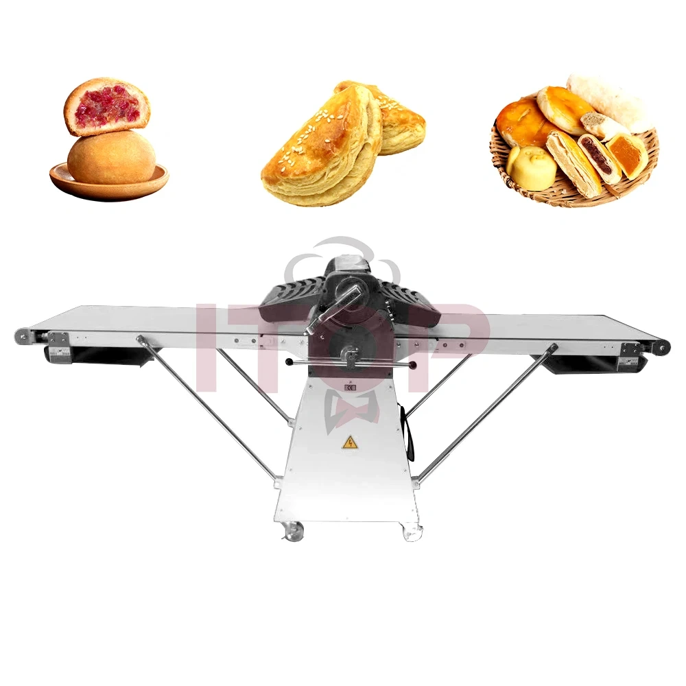 Commercial Industrial Folding Croissant Pita Bread Dough Sheeter Pizza Pastry Dough Shortening Machine