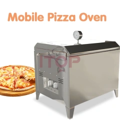 IT-MPO350 Mobile Fast Food Kitchen Gas Pizza Oven Outdoor LPG Gas Fire Bread Oven