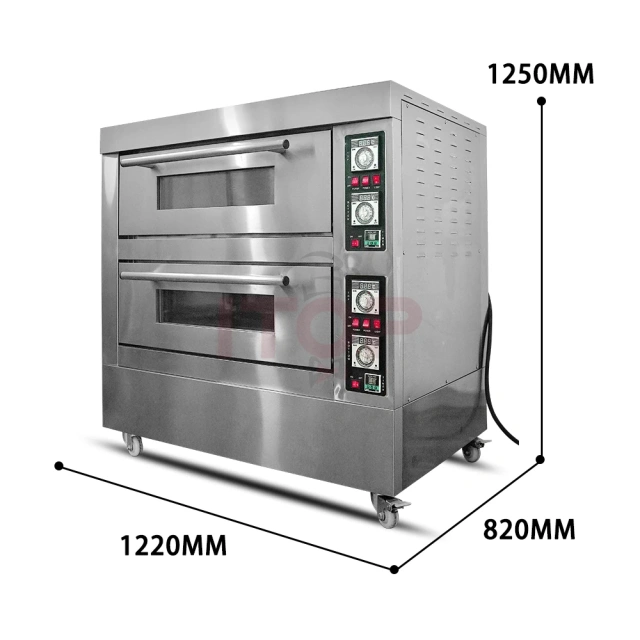 High Performance Commercial Use Bakery Deck Oven Bread Cake Pizza Baking Electric Gas Oven