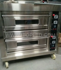 Large Capacity Commercial Bakery Equipment 2 Decks Oven 4 Trays Gas And Electric Baking Ovens