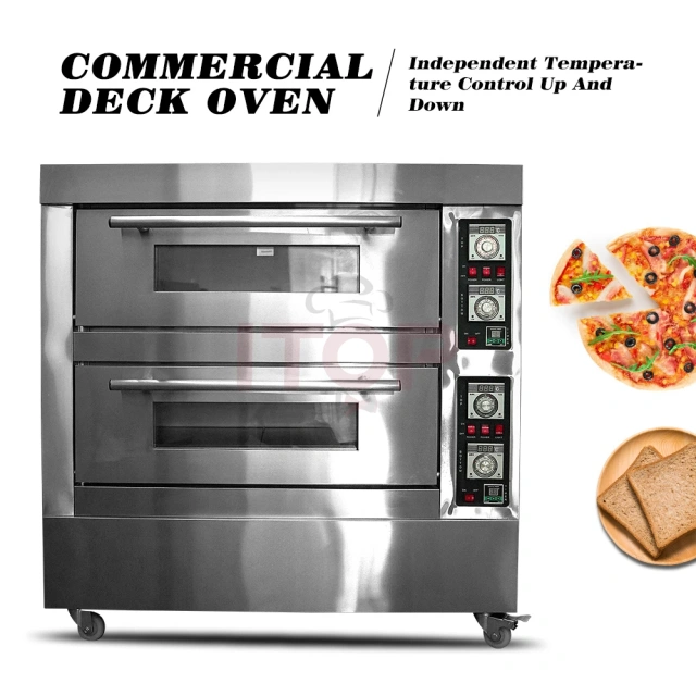 High Performance Commercial Use Bakery Deck Oven Bread Cake Pizza Baking Electric Gas Oven