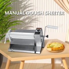 IT-MSP-12 Countertop Mini Dough Sheeter Croissant Bread Fondant Press Machine Commercial Home Use