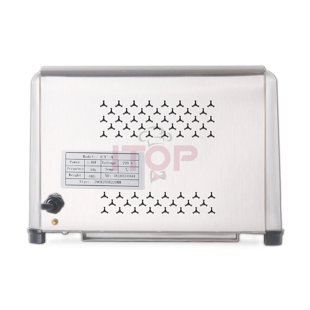 J-ST-4 Commercial Electric Stainless Steel Pop Up 4 Slices Bread Toaster Machine