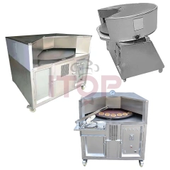 Commercial Rotating Flat Naan Bake Making Electric Gas Tandoor Lebanese Chapati Arabic Roti Pita Bread Oven