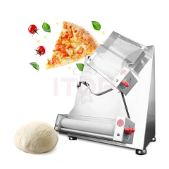 Commercial Electric Pizza Dough Roller Machine Flatten Round Dough Pastry Press Machine