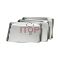 IT-BP Commercial Aluminum Baking Tray 60*40cm Pizza Bread Cake Oven Baking Pan