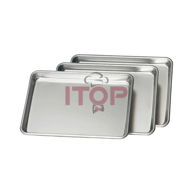 IT-BP Commercial Aluminum Baking Tray 60*40cm Pizza Bread Cake Oven Baking Pan