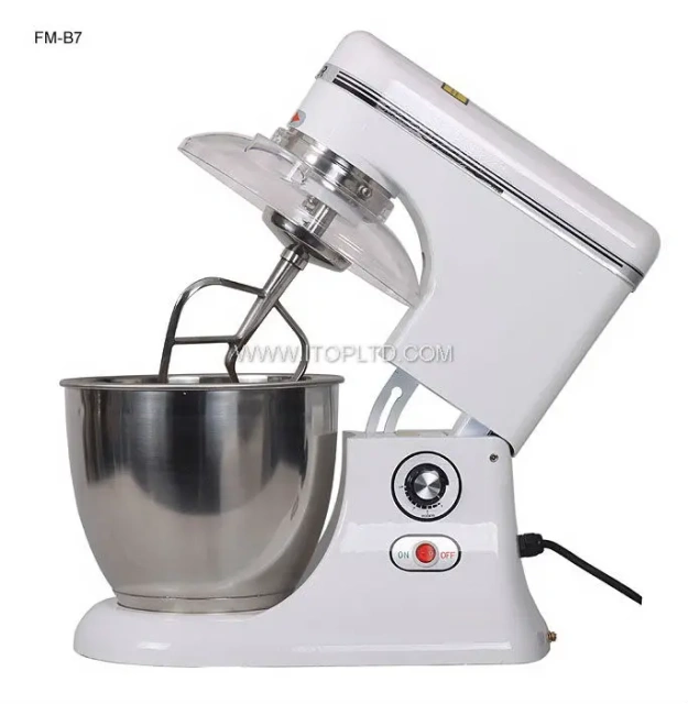 5.5L 7.5L Raisable Head Electric Multifunction Commercial Planetary Industrial Food Mixer Low Noise