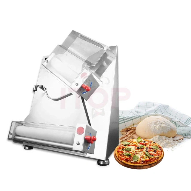Commercial Electric Pizza Dough Roller Machine Flatten Round Dough Pastry Press Machine