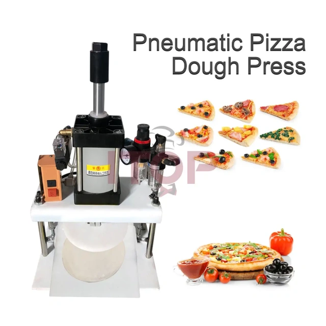 Pizza Dough Pressing Flattening Machine 7/8/9/10/12 Inch Dogh Press Machine