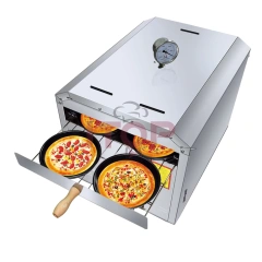 IT-MPO350 Mobile Fast Food Kitchen Gas Pizza Oven Outdoor LPG Gas Fire Bread Oven