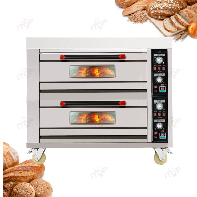 Commercial Double Decks Baking Oven Bakery Multifunction Oven For Cookies Bread Cake