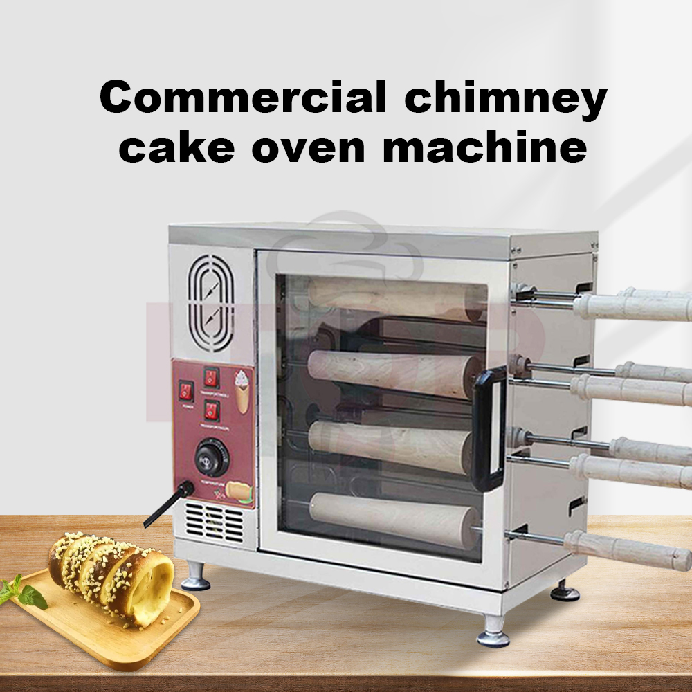 IT-907 Kurtosh Kurtos Kalacs Chimney Cake Oven 16 Rollers Ice Cream Bread Rolls Baking Roast Bread Machine
