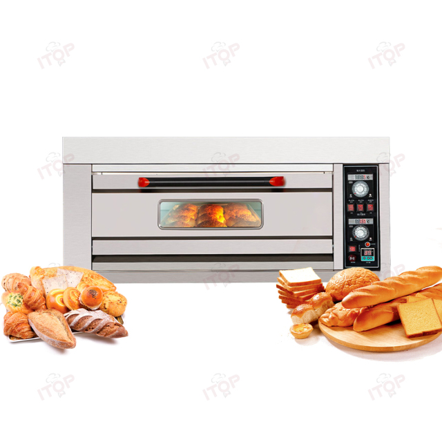 Baking Shop Equipment Electric Deck Oven Gas Bakery Oven 1 Deck French Baguette Pizza Cake Oven
