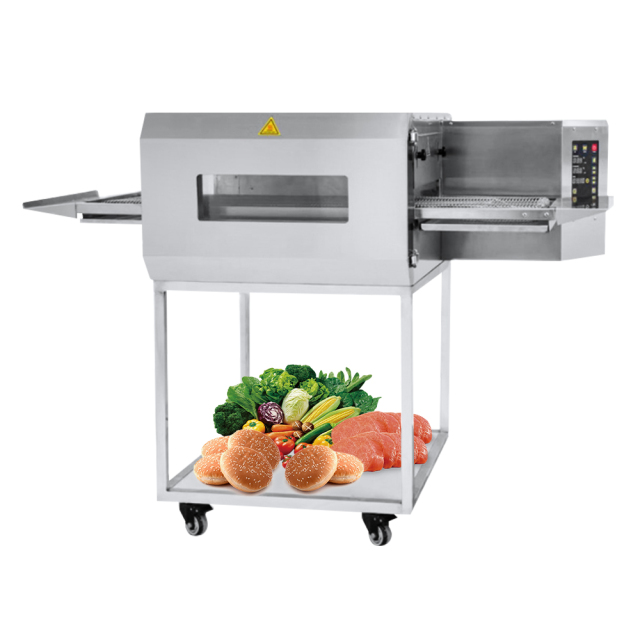 IT-CHAO12 Commercial Hot Air Circulation Electric Conveyor Belt Pizza Oven 15 Inch Convection Chain Conveyor Oven