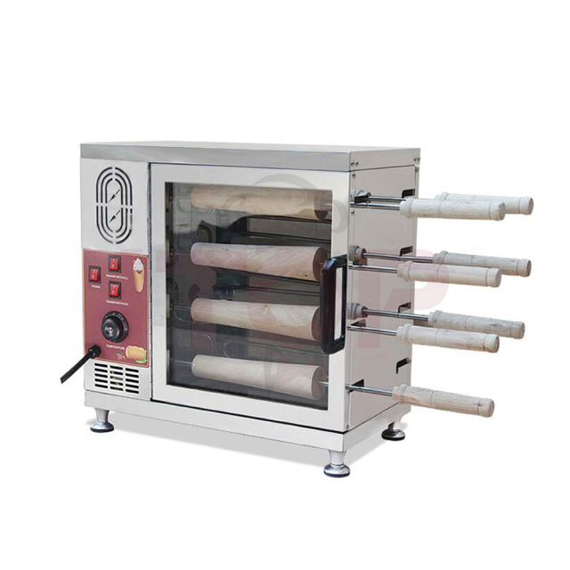 IT-907 Kurtosh Kurtos Kalacs Chimney Cake Oven 16 Rollers Ice Cream Bread Rolls Baking Roast Bread Machine