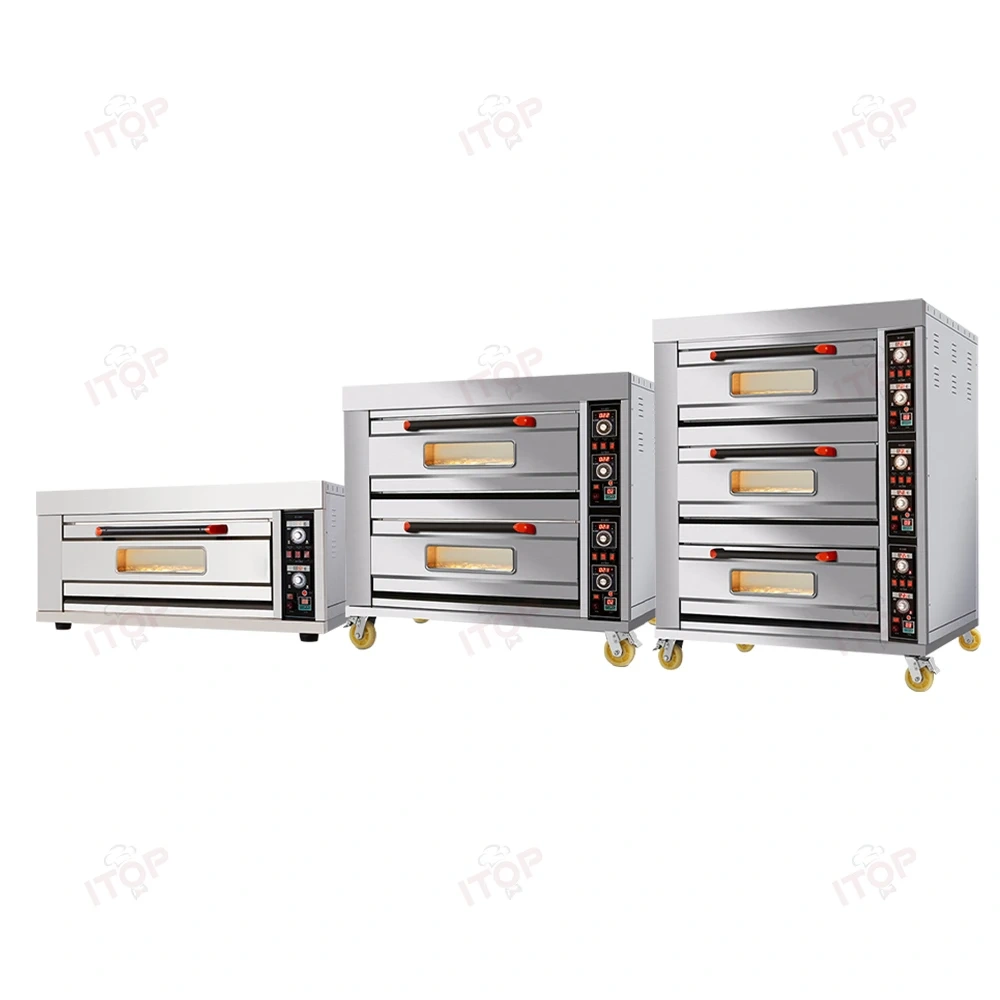 Commercial Bakery 3 Layer Deck Oven Machine Industrial Bread/cake/pizza/biscuit Baking Oven