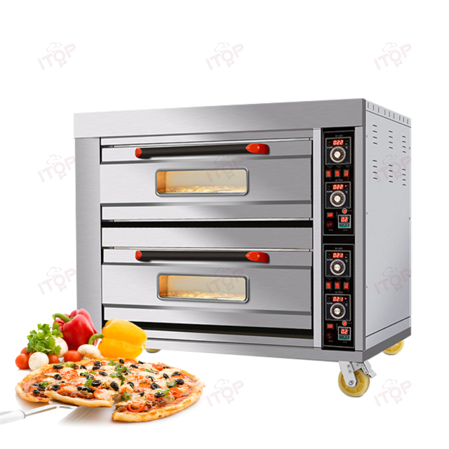Commercial Double Decks Baking Oven Bakery Multifunction Oven For Cookies Bread Cake