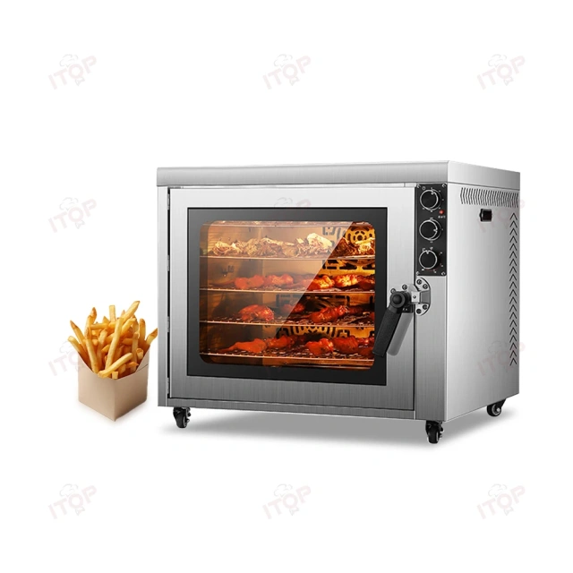 Restaurant Hotel Professional Electric Commercial Meat Grill Chicken Rotisserie Oven With 5 Pieces 5 Grilling Net
