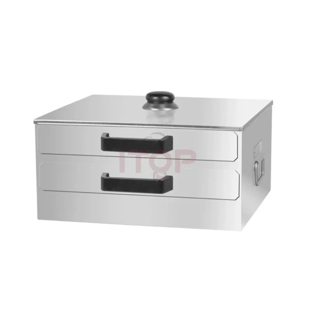 2 Tiers Commercial Rice Noodle Roll Steamer Machine Stainless Steel Automatic Steamed  Vermicelli Roll Machine