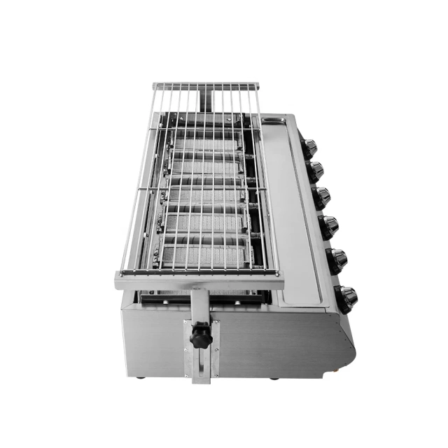 Family Party Household Restaurant Commercial Gas BBQ Grill Machine 6 Burners Outdoor Bbq Gas Grill