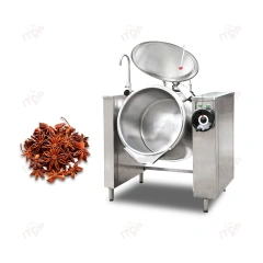100l-500l Industrial Auto Gas Electric Tilting Kettle Boiler Industrial Gas Steam Jacketed Kettle In Large Kitchens