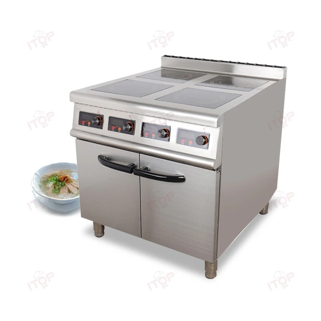 Restaurant Commercial Electric Cooktops Induction Cooker Commercial Induction Stove With Cabinet