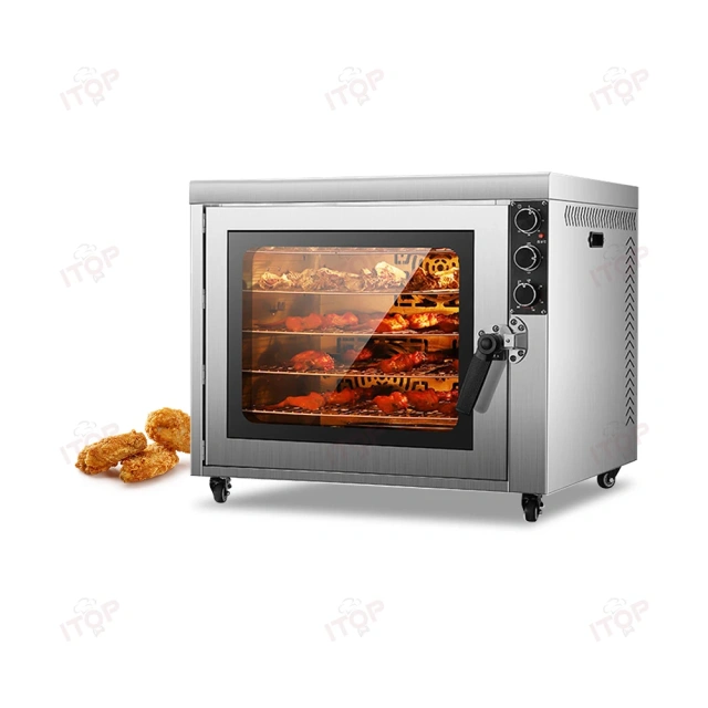 Restaurant Hotel Professional Electric Commercial Meat Grill Chicken Rotisserie Oven With 5 Pieces 5 Grilling Net
