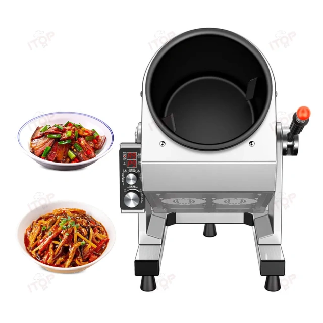 26CM Pot Economical Commercial Electromagnetic Cooking Machine Automatic Intelligent Fried Rice Robot