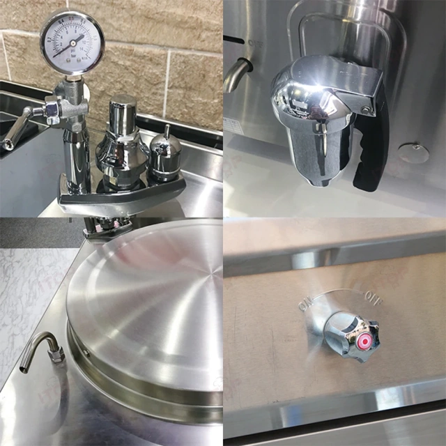 Hotel Restaurant Kitchen Equipment Industrial 100L Commercial Electric Gas Soup Kettle Soup Boiler