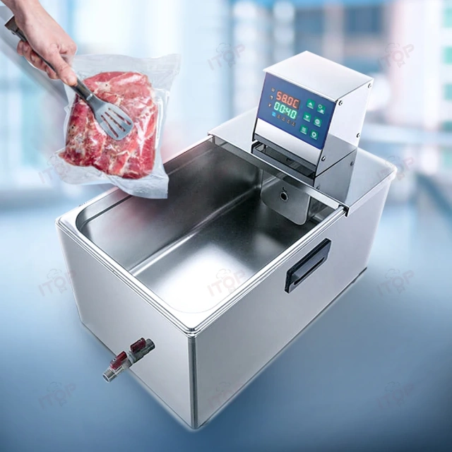 Professional Commercial 20L Water Tank Container Vacuum Sous Vide Square Slow Cooker Machine