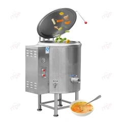 60l - 600liter Large Capacity Water Double Jacketed Boiling Pot Commercial Kitchen Gas Electric Soup Kettle Jacketed Boiling Pan