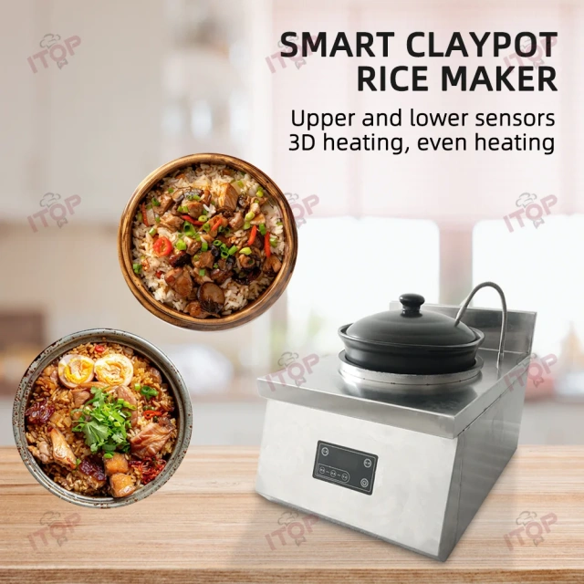 Commercial Single Wok Stove Claypot Rice Machine Electric 2000w Cooker Stove