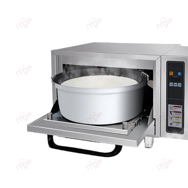 2.5KG-15KG Rice Capacity Non-Stick Coating Pot Commercial Electric Rice Steamer Cooker Rice Steaming Machine